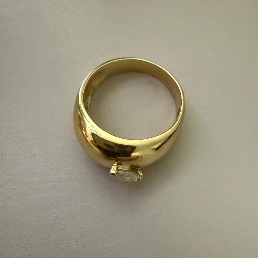14K Diamond Cocktail Ring - Picture 2 of 7